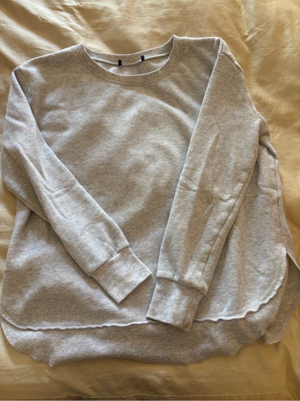 Ocean Drive Light Gray Crewneck Sweater